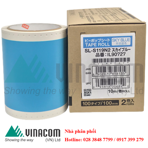 Nhãn Xanh da trời SL-S119N2 SKY BLUE