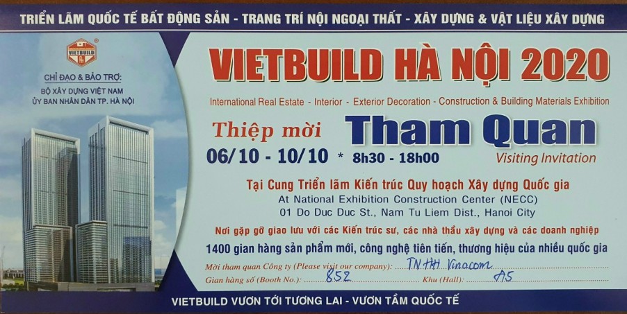 TRIỂN LÃM QUỐC TẾ VIETBUILD HÀ NỘI 2020 - LẦN 2