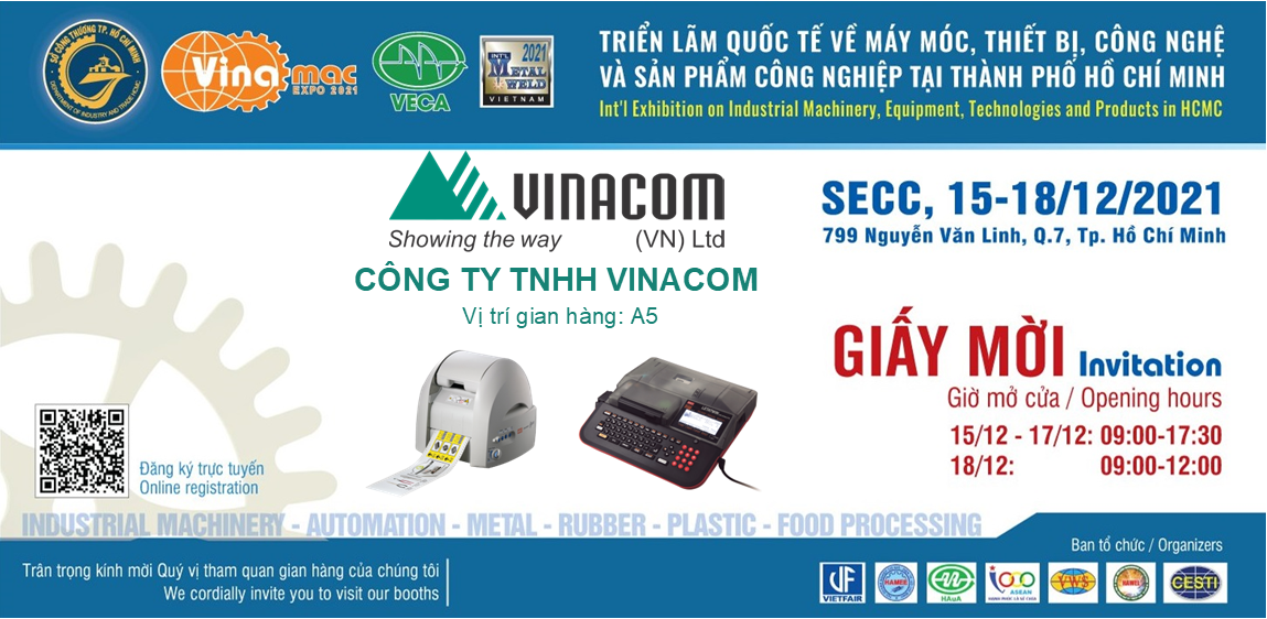 VINAMAC - TRIỂN LÃM QUỐC TẾ VỀ MÁY MÓC, THIẾT BỊ, CÔNG NGHỆ VÀ SẢN PHẨM CÔNG NGHIỆP TẠI TP. HCM